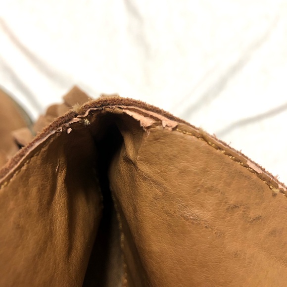 Very Volatile Leather Suede Fringe Boots Size 6.5 Western Festival Rodeo Cowboy - Picture 8 of 13